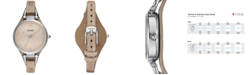 Fossil Women's Georgia Sand Leather Strap Watch 32mm ES2830